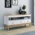 Rack – Colonial 1200cm X 600cm X 410cm 3 Gavetas Mel/Branco