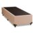 Base Cama Box 79x198x38cm Bege Suede Veludo Prince