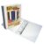 Fichário revestido com cristal oficio branco 40mm 3340BR com 4 argolas ACP