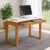 Mesa Industrial para Escritório 1 Gaveta Grande 100% MDF  Freijó/Off White