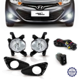 Farol de Milha Hyundai HB20 2012 a 2015 Shocklight Auxiliar Neblina Botão Original Kit