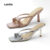 Lovito Elegante Arco Liso Gatinho Saltos Nus Bombas De Escritório Fairycore Salto Quadrado Para Mulher LFA82143