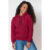 Blusa Feminina Moletom Logo Bordado Polo Wear Vermelho Escuro