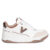Tênis Feminino Via Marte Casual Recortes Branco/Marrom