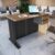 Mesa Escrivaninha Office 120cm Ripada com 2 Gavetas