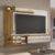 Painel para TV até 65 Polegadas Ripado com Led NT 1355 Off White/Freijó Trend