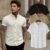 Camisa Social Masculina  Gola Padre Manga Curta Luxo