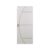 Kit Porta de Madeira Decorada 212x85cm com Batente de Aluminio 3,6cm Gáucha Mgm Branco
