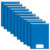 Caderno Brochura 1/4 Azul Capa Dura 48 Folhas Stiff – 10 Un