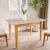 Mesa de Jantar 4 Lugares 130cm com Tampo MDF e Vidro Tangará CabeCasa MadeiraOriginals Marrom Caramelo/Off White