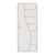 Kit Porta de Madeira Decorada 212x75cm com Batente de Alumínio 3,6cm Cantareira Mgm Branco