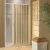 Box Para Banheiro de PVC 185x55cm Sanfonado Frontal BCF