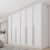 Guarda Roupa Casal 6 Portas 8 Gavetas Puxador MDF 270cm Portugal Espresso Móveis   Neve