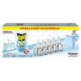 Kit Raid Family 1 Aparelho + 5 Refis Repelentes Elétricos 45 Noites 32,9ml Cada Embalagem Econômica