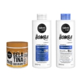 Kit Shampoo e Condicionador SOS Bomba Crescimento + Gelatina Óleo de Coco #todecacho