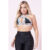 Top Malha Alças Estampas Com Logo Planet Girls Preto