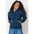 Blusa Feminina Moletom Logo Bordado Polo Wear Azul Escuro