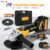 Esmerilhadeira Lixadeira Angular 21V Brushless 800W 8000rpm C/ 2 Baterias Lítio E 2 Discos De Corte