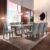 Conjunto Sala de Jantar Nápoles Tampo Vidro/mdf com 8 Cadeiras Luísa Smart Plus Chocolate/Off White/Cinza