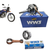 Virabrequim Completo Com Biela E Rolamentos Ww3 Honda Cg 125 Titan 1995 a 1999