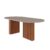 Mesa de Jantar 6 lugares Tampo de Vidro/MDF 210cm Oval Ester Cinamomo Cinamomo/Off White