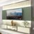 Estante Home para Tv até 90 Polegadas com Led 230cm Soberano Reflecta 100% MDF Off White/Verde Bellagio