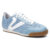 Tênis Feminino Naomi Couro Casual Vittal Legitimo Azul Ouro
