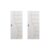 2 Kits Porta de Madeira Decorada 215x85cm com Batente de Aço 06cm Cantareira