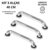 Alça de Apoio Barra 40cm Kit 3 Unidades Inox Cadeirante Deficiente Idoso Acessibilidade Banheiro