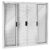 Janela de Alumínio Veneziana 100x120cm 6 Folhas Central Ecosul Esquadrisul Branco