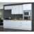 Cozinha Completa 5 Peças 10 Portas 4 Gavetas Emily Espresso Móveis Branco HP/Nature