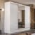 Guarda Roupa Casal 3 Portas 4 Gavetas Plata  Branco