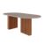 Mesa de Madeira Ester com Vidro Cinamomo/Off White – Cimol