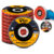 Kit De Discos De Lixa Flap 4.1/2 Grão 60 The Black Tools Com 20 Unidades