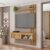 Painel para Tv até 50 Polegadas com Ripado Moon Buriti/Fendi