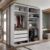 Closet Solteiro 100% Mdf Bp 159,5cm 3 Gavetas Monreale Branco