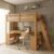 Cama Office Star Light com Escada Inclinada Casatema MadeiraOriginals Freijó
