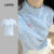 Lovito Linda Camiseta Feminina Com Laço Colorblock Guingão Para Mulheres L133AD118