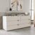 Cômoda 6 Gavetas 63,1×150,1×46 Cm Porto Branco/Creme