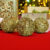Bolas de Natal em Tubo – Ouro com Lantejoulas – 10cm – 3 unidades – Rizzo