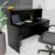 Balcão Atendimento Recepção Consultório com Gaveta 120x60cm Preto