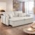 Sofa Cama Retratil e Reclinavel 220cm Detroid Yescasa Veludo   Veludo Bege Claro