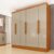 Guarda Roupa Casal 6 Portas 4 Gavetas Munique 180cm Espresso Móveis Cinamomo/Off White