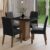 Conjunto Sala de Jantar Tampo de Madeira 4 Cadeiras Rustic/Preto/Oxford Aspen Madesa