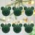Bola de Natal – Mickey – Aveludada Verde – 6cm – 6 unidades – Disney Original – Rizzo