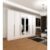 Guarda-Roupa Casal com Espelho 6 Portas 8 Gavetas 270cm Sevilla Neve