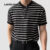 Lovito Men Camisa Casual Colorblock Primavera/verão Camiseta Preta para Homens LNE118014