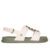 Sandália Feminina Zaxy Glam Corrente Flat Off White/Verde