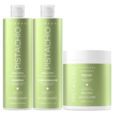 Kit Jacques Janine Hair Care Pistache Shampoo Sem Sal 450ml Condicionador 440ml Máscara 400g