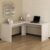 Escrivaninha Mesa Escritório Angular em L 157,3×157,3cm ME4116 Branco